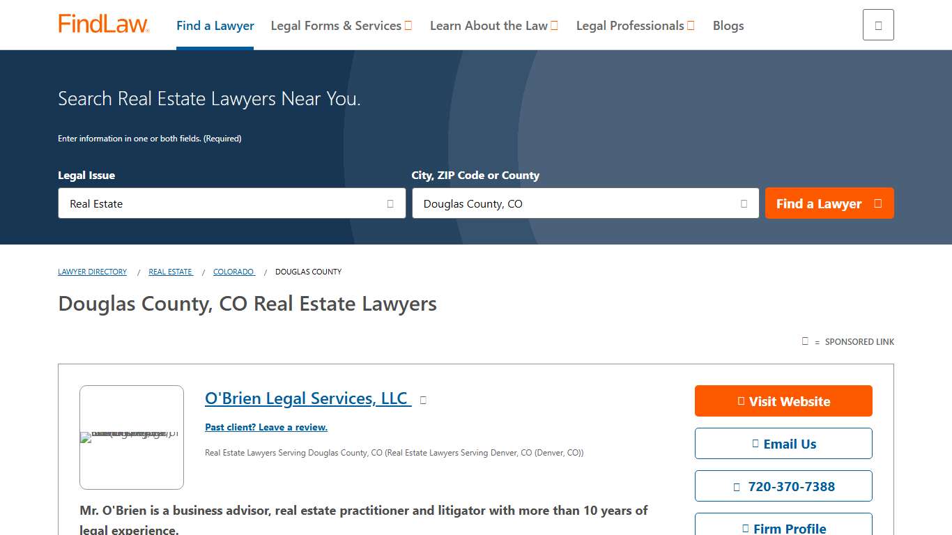 Douglas County, CO Real Estate Lawyers 2026 Attorney Directory FindLaw